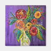 花瓶の花 マグネット (正面)