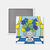 花瓶の花 マグネット (正面/裏面)