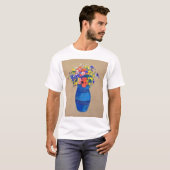 花瓶の花、ルドン Tシャツ (正面フル)