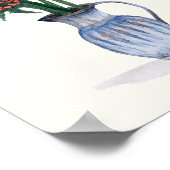 花瓶の花 水彩画 ポスター (角)