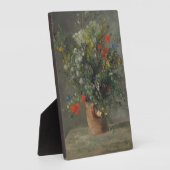 『花瓶の花』1866年。 フォトプラーク (側面)