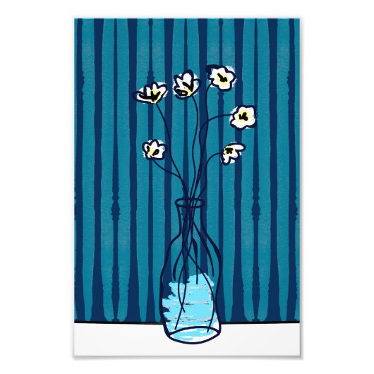 花瓶の花_2 フォトプリント (正面)