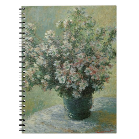 花瓶の花 by Claude Monet ノートブック (正面)