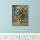 花瓶の花， c.1866 キャンバスプリント (インサイチュ (ウッドフロア))