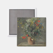 花瓶の花， c.1866 マグネット (正面/裏面)
