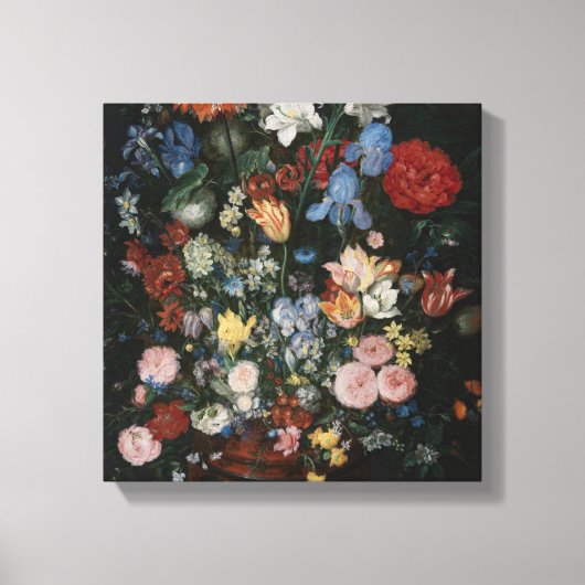 花瓶の花 – Jan Brueghel キャンバスプリント (正面)