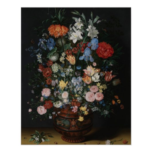 花瓶の花 – Jan Brueghel ポスター (正面)