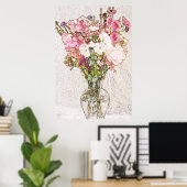 花瓶の鉛筆澄んのスケッチポスター ポスター (ホームオフィス)