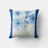 花瓶の青い花注カード クッション (裏面)