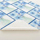 花瓶の青い花注カード シェルパブランケット (3/4)