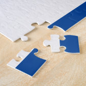 花瓶の青い花注カード ジグソーパズル (側面)