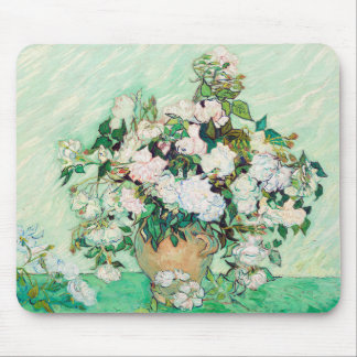 花瓶の静物画 ローズ ヴィンセント・ヴァン・ゴッホ マウスパッド