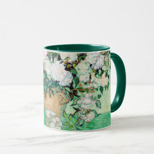 花瓶の静物画 ローズ ヴィンセント・ヴァン・ゴッホ マグカップ