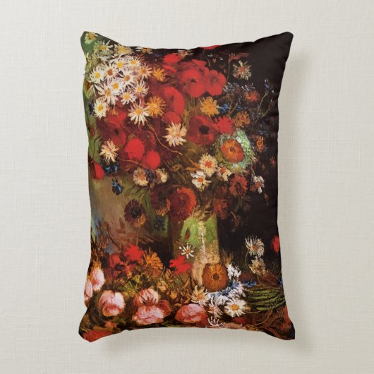 花瓶の静物画 ヴィンセント・ヴァン・ゴッホ アクセントクッション (正面(垂直))