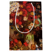 花瓶の静物画 ヴィンセント・ヴァン・ゴッホ ミディアムペーパーバッグ (正面)