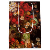 花瓶の静物画 ヴィンセント・ヴァン・ゴッホ ミディアムペーパーバッグ (裏面)