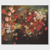 花瓶の静物画 ヴィンセント・ヴァン・ゴッホ ラッピングペーパー (フラット)