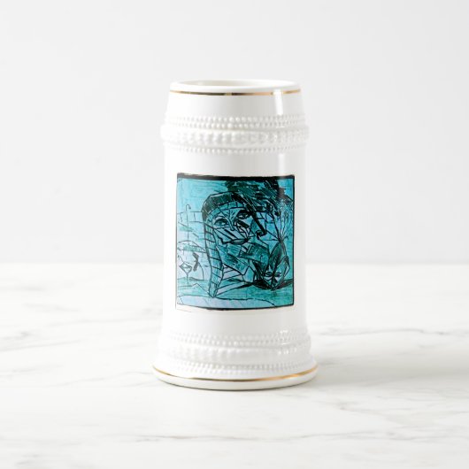花瓶の頭 ビールジョッキ (中央)