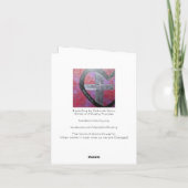 花瓶の黄色い花 カード (裏面)