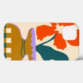 花瓶はっきりしたの開花パターン（の模様が）ある Case-Mate iPhoneケース (裏面 (横))