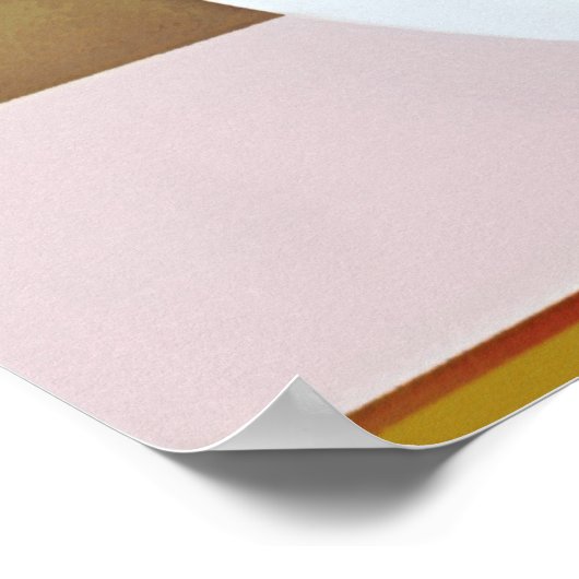 花瓶アートの中のピンクモダンのカーネーション ポスター (角)