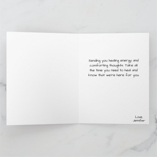 花瓶エレガントの中のボホアートの花が早く良くなる カード (内部)