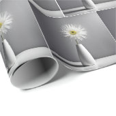 花瓶シンプルの白い花 ラッピングペーパー (ロールコーナー)