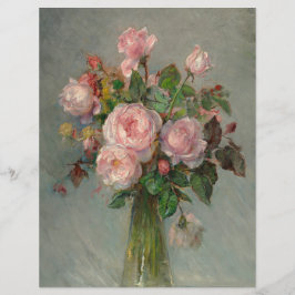 花瓶スクラップブックバラの紙