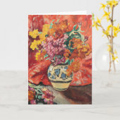 花瓶デフルーアアラドレーリールージュ | ルイ・バルタット カード (黄色い花)
