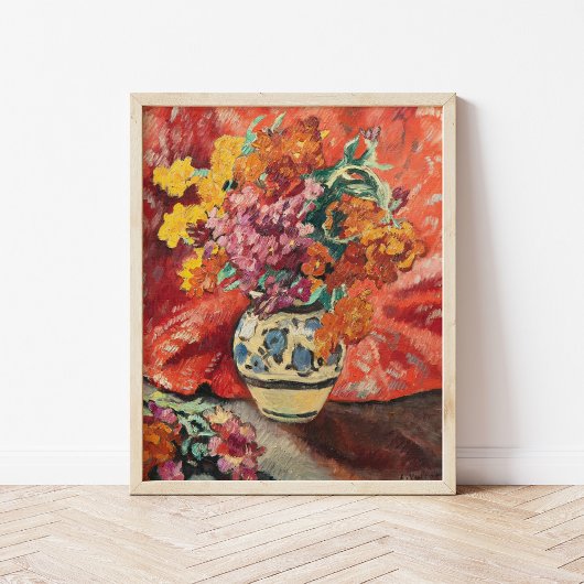 花瓶デフルーアアラドレーリールージュ | ルイ・バルタット ポスター