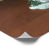 花瓶デュプレシス'と金ゴールド飾り ポスター (角)