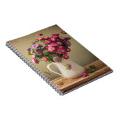 花瓶ノートの野生の花 ノートブック (右側)