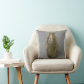 花瓶ポートレートグレー装飾用クッション クッション (椅子)