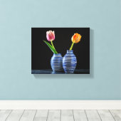 花瓶写真 キャンバスプリント (インサイチュ (ウッドフロア))