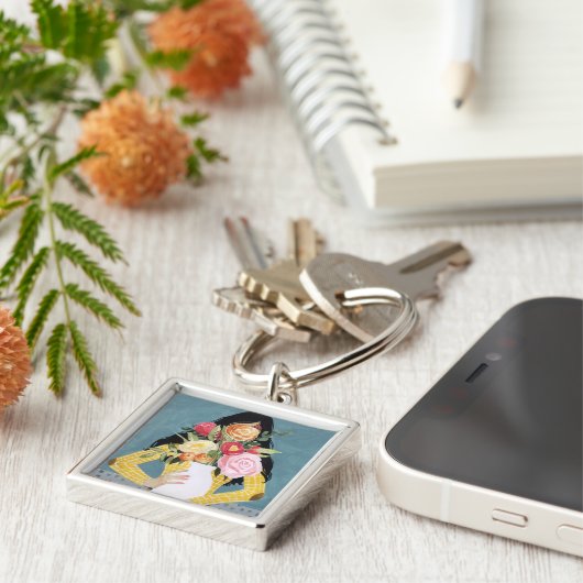 花瓶女 キーホルダー (側面)