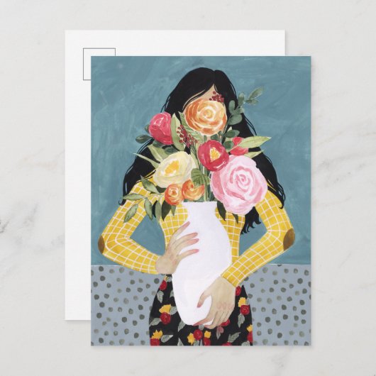 花瓶女 ポストカード (正面/裏面)