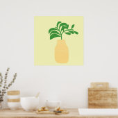 花瓶抽象芸術アート ポスター (キッチン)