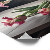 花瓶絵を描グラジオラスのAのグラジオラス1:1 ポスター (角)