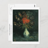 花瓶花バンゴッホファインアート ポストカード (正面/裏面)