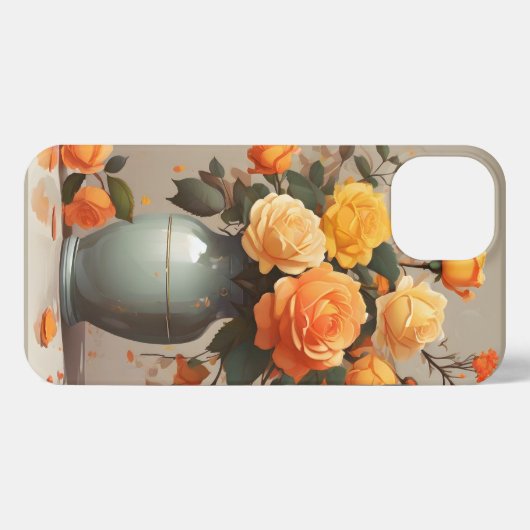 花瓶花iPhoneケース iPhoneケース (裏面横)