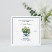 花瓶芸術的付き結婚植物 招待状 (スタンド正面)