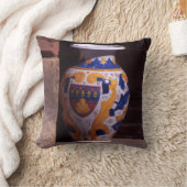 花瓶華美Gubbio Umbriaイタリアのポスタープラーク クッション (ブランケット)