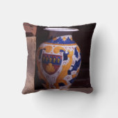 花瓶華美Gubbio Umbriaイタリアのポスタープラーク クッション (裏面)