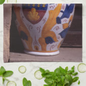 花瓶華美Gubbio Umbriaイタリアのポスター写真ブロック キッチンタオル (折り畳み)