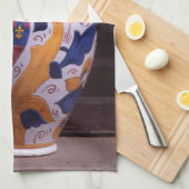 花瓶華美Gubbio Umbriaイタリアのポスター写真ブロック キッチンタオル (四つ折り)