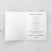 花瓶葬儀記念折り畳みイエロームーム プログラム (内部)