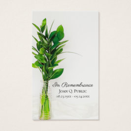 花瓶葬式サービス祈りの言葉カード