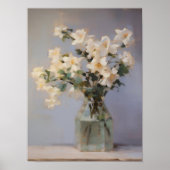 花瓶静物画、ニュートラル静物画 ポスター (正面)