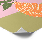 花瓶02の花の配置 ポスター (角)