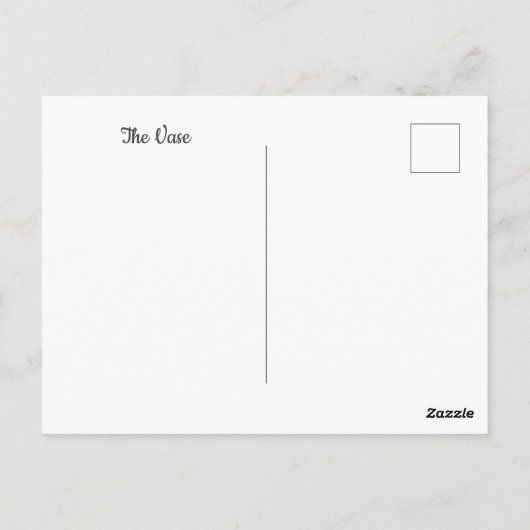 花瓶2 ポストカード (裏面)